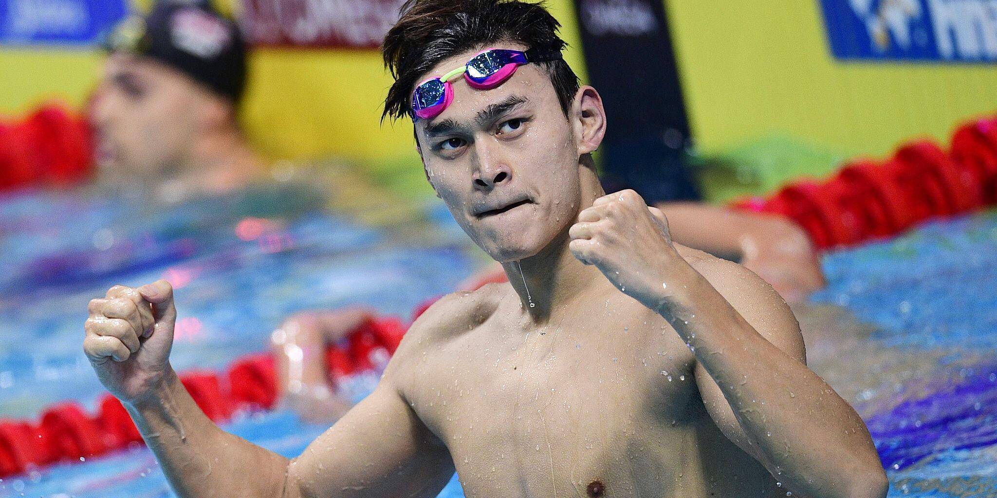 Sun Yang in table tennis (Sun Yang is tall in table tennis)
